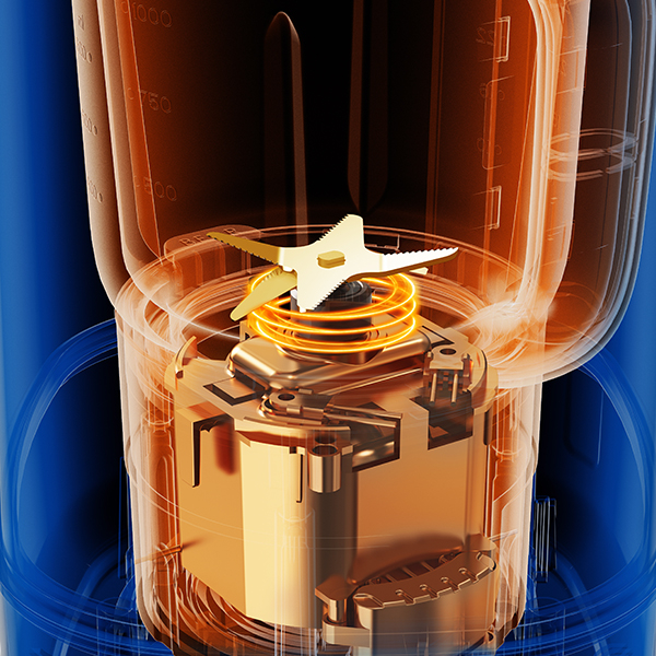 저 소음 800ml 블렌더를 견뎌냅니다